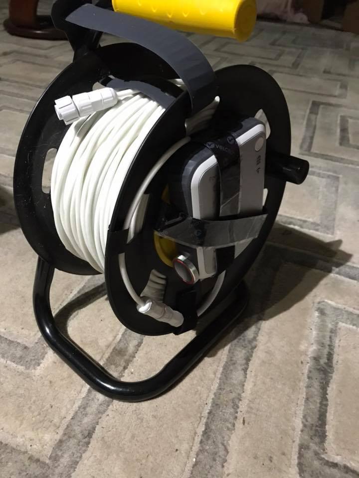 Spool or Cable Winder Reel for Underwater Drone